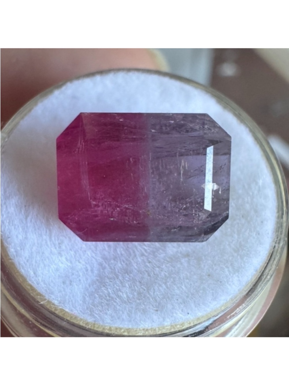 7.19 Natural Bi-Color Tourmaline Gemstone  loose - Picture 2 of 4